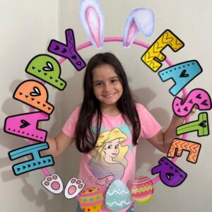 Moldura de bambolê Happy Easter