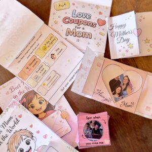 Combo Dia das Mães em Inglês – Love Spin Box + Love Coupons + Card 💖