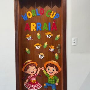 Decoração de Porta – World Cup Arraiá